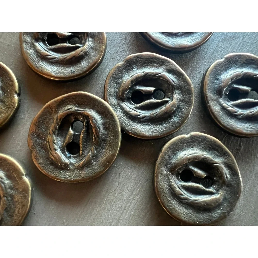 Vintage Metal Buttons Crafts 0.75